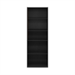 Pemberly Row 5-Tier Bookshelf with Adjustable Shelves in Darkwood