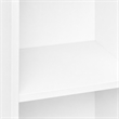 Pemberly Row 5 Tier Open Shelf Bookcase for Display and Storage in White