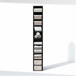 Pemberly Row 10 Tier Closet Organizer with Adjustable Shelves in Blackwood