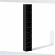 Pemberly Row 10 Tier Closet Organizer with Adjustable Shelves in Blackwood