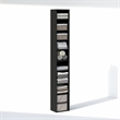 Pemberly Row 10 Tier Closet Organizer with Adjustable Shelves in Blackwood