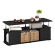 Pemberly Row TV Stand for TVs Up to 50 Inches in Dark Americano Finish