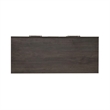 Pemberly Row 5 Drawer Chest with Wood Framed Drawers in Brown