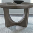 Pemberly Row 5 Piece Pedestal Table Dining Room Set in Brown