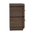 Pemberly Row Queen Panel Bed with Dresser Mirror Chest and Nightstand in Brown