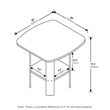 Pemberly Row Oval End Table with Open Shelf in White Finish Set of 2