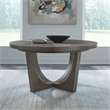 Pemberly Row Pedestal Dining Table with Sunburst Veneer Top in Brown