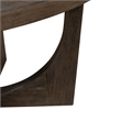 Pemberly Row Pedestal Dining Table with Sunburst Veneer Top in Brown