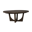 Pemberly Row Pedestal Dining Table with Sunburst Veneer Top in Brown