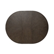 Pemberly Row Pedestal Dining Table with Sunburst Veneer Top in Brown