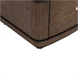Pemberly Row Nightstand with Charging Station and Starburst Top in Brown