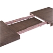 Pemberly Row 7 Piece Rectangular Table Dining Set with Chairs in Brown