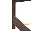 Pemberly Row King Upholstered Bed with Channeled Gray Panels in Brown
