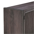Pemberly Row 77 Inch TV Console with Reeded Doors and Wire Management in Brown
