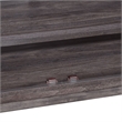 Pemberly Row 77 Inch TV Console with Reeded Doors and Wire Management in Brown