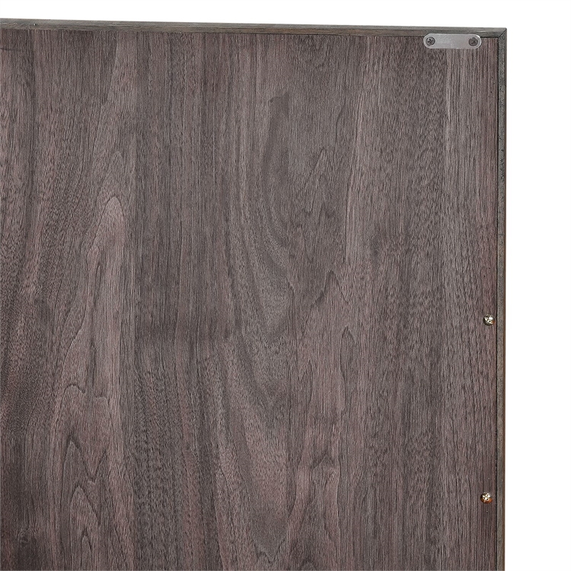 Pemberly Row 77 Inch TV Console with Reeded Doors and Wire Management in Brown