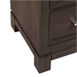 Pemberly Row 2 Door 6 Drawer Dresser with Reeded Molding in Caffe Brown