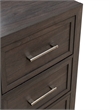 Pemberly Row 2 Door 6 Drawer Dresser with Reeded Molding in Caffe Brown