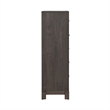 Pemberly Row King Upholstered Bed Dresser Mirror Chest Nightstand in Brown