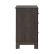 Pemberly Row King Upholstered Bed Dresser Mirror Chest Nightstand in Brown