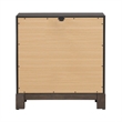 Pemberly Row King Upholstered Bed Dresser Mirror Chest Nightstand in Brown