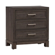 Pemberly Row King Upholstered Bed Dresser Mirror Chest Nightstand in Brown