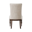 Pemberly Row Upholstered Side Chair with Chenille Fabric Set of 2 in Cherry