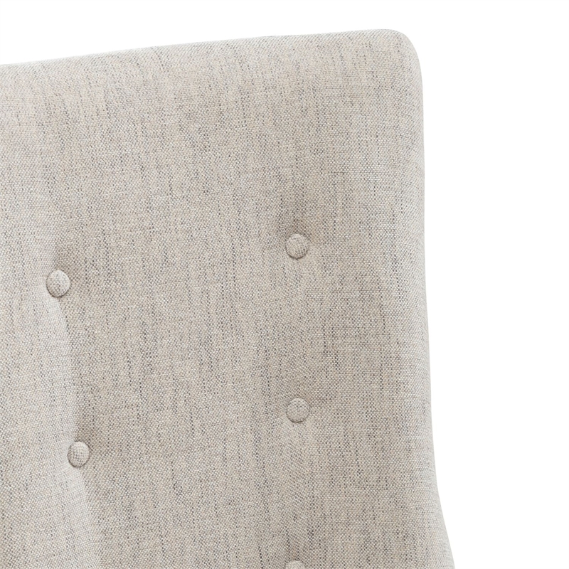 Pemberly Row Upholstered Side Chair with Chenille Fabric Set of 2 in Cherry
