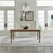 Pemberly Row 5 Piece Rectangular Dining Room Table Set in Brown