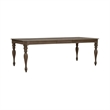 Pemberly Row 5 Piece Rectangular Dining Room Table Set in Brown
