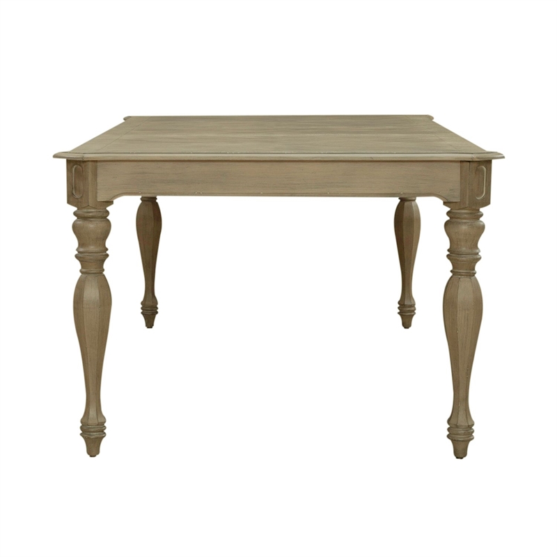 Pemberly Row 5 Piece Rectangular Dining Room Table Set in Brown