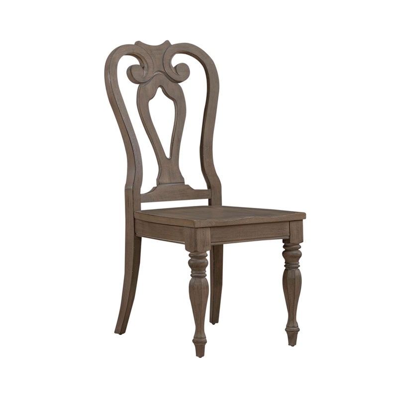 Pemberly Row 5 Piece Rectangular Dining Room Table Set in Brown