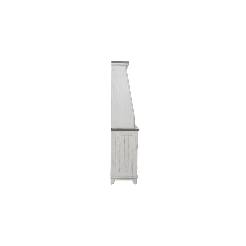Pemberly Row 2 Piece Bunching Display Cabinet Set with Glass Doors in White