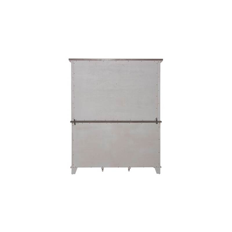 Pemberly Row 2 Piece Bunching Display Cabinet Set with Glass Doors in White