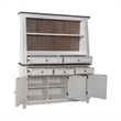Pemberly Row 2 Piece Bunching Display Cabinet Set with Glass Doors in White