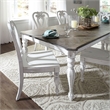 Pemberly Row 5 Piece Rectangular Table Dining Room Set in White