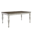 Pemberly Row 5 Piece Rectangular Table Dining Room Set in White