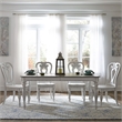 Pemberly Row 5 Piece Rectangular Table Dining Room Set in White