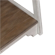 Pemberly Row Leaning Pier Bookcase with 5 Graduated Shelves in White