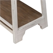 Pemberly Row Leaning Pier Bookcase with 5 Graduated Shelves in White