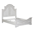Pemberly Row California King Panel Bed with Arched Crown in White