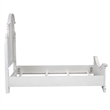 Pemberly Row California King Panel Bed with Arched Crown in White