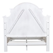 Pemberly Row California King Panel Bed with Arched Crown in White