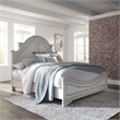 Pemberly Row California King Panel Bed with Arched Crown in White