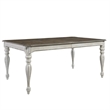 Pemberly Row 7 Piece Rectangular Table Dining Room Set in White