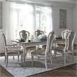 Pemberly Row 7 Piece Rectangular Table Dining Room Set in White