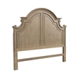 Pemberly Row Queen Panel Headboard with Arched Cap Rail in Brown