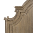 Pemberly Row Queen Panel Headboard with Arched Cap Rail in Brown