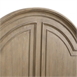 Pemberly Row Queen Panel Headboard with Arched Cap Rail in Brown