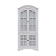 Pemberly Row Display Cabinet with Glass Doors and LED Lighting in White